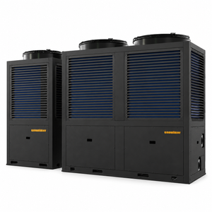 GOODHEAT R410A commercial heat pump water heaters with single and twin top fans